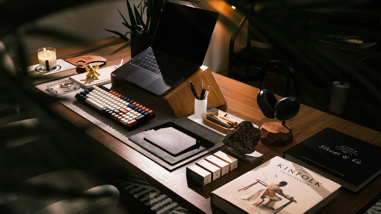 Modern laptop workspace